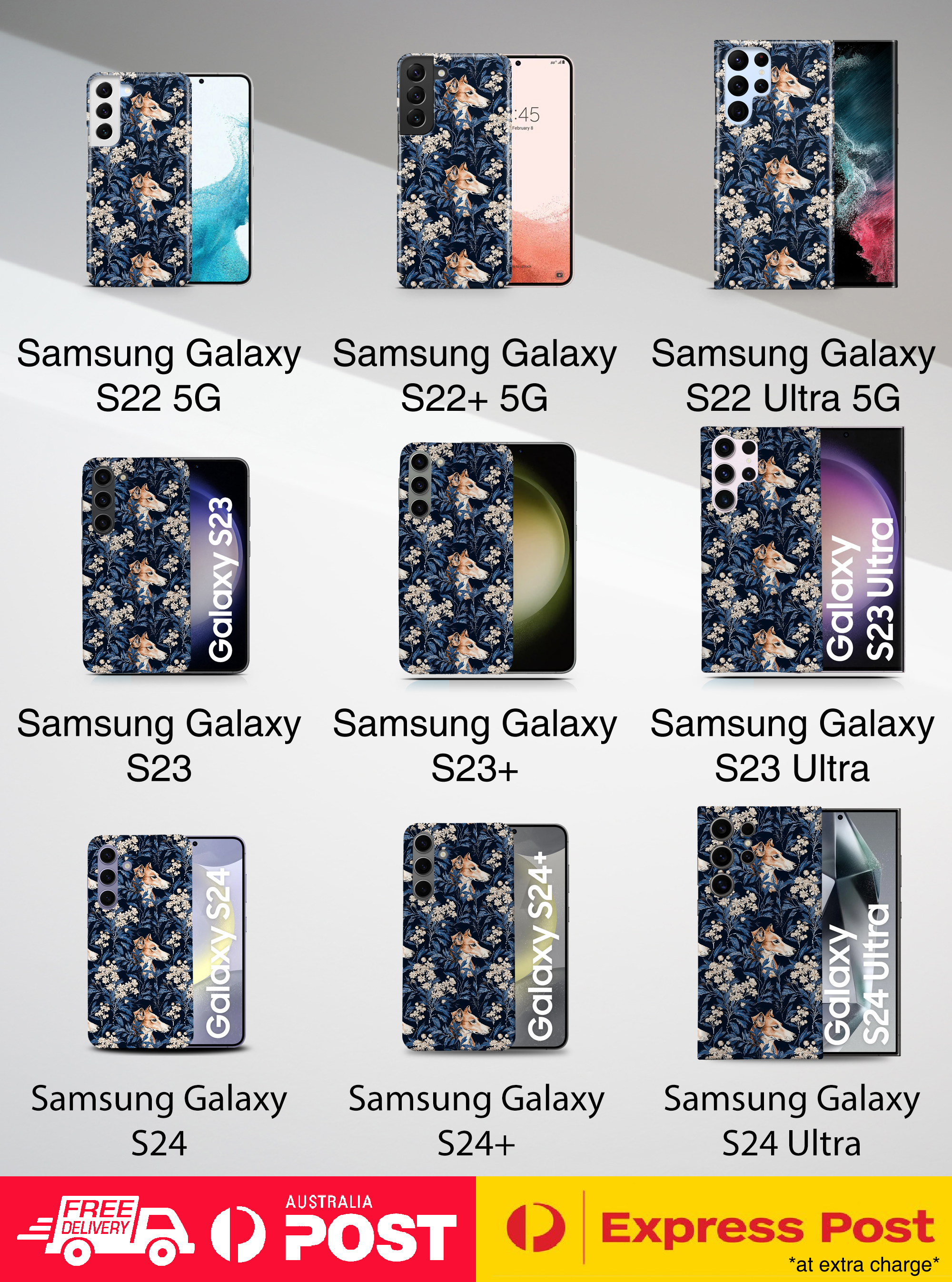 CASE COVER FOR SAMSUNG GALAXY|GREYHOUND PUPPY DOG CANINE PATTERN #A1 - Picture 20 of 20