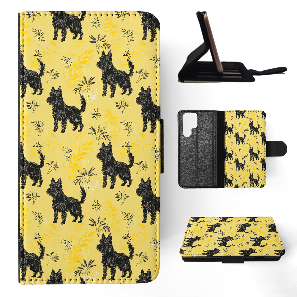 FLIP CASE FOR SAMSUNG GALAXY|SCOTTISH TERRIER PATTERN #A2 - Picture 16 of 36