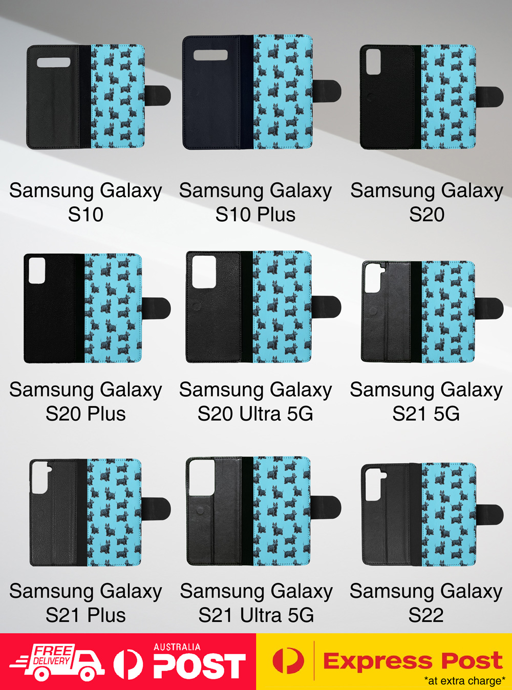FLIP CASE FOR SAMSUNG GALAXY|SCOTTISH TERRIER PATTERN #A2 - Picture 28 of 36