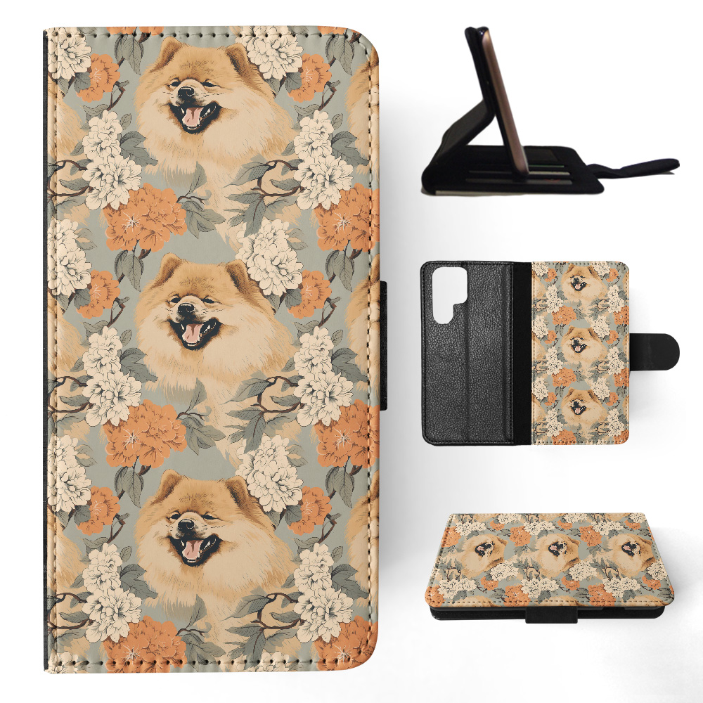 FLIP CASE FOR SAMSUNG GALAXY|CUTE CHOW CHOW PUPPY DOG CANINE PATTERN #A2 - Picture 9 of 36