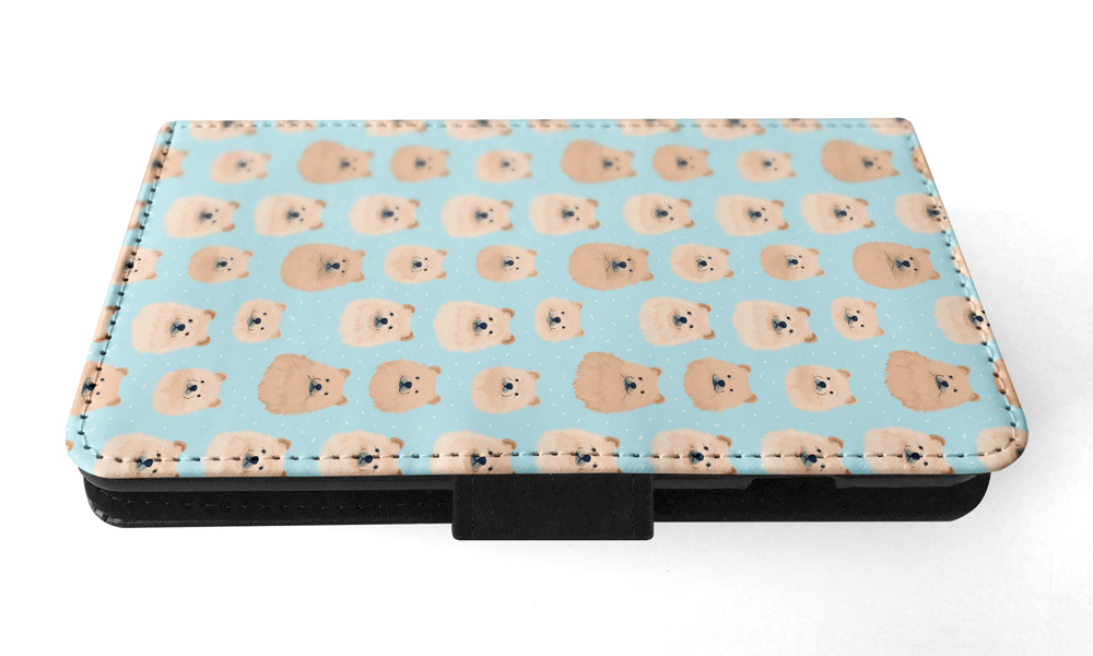 FLIP CASE FOR SAMSUNG GALAXY|CUTE CHOW CHOW PUPPY DOG CANINE PATTERN #A2 - Picture 18 of 36