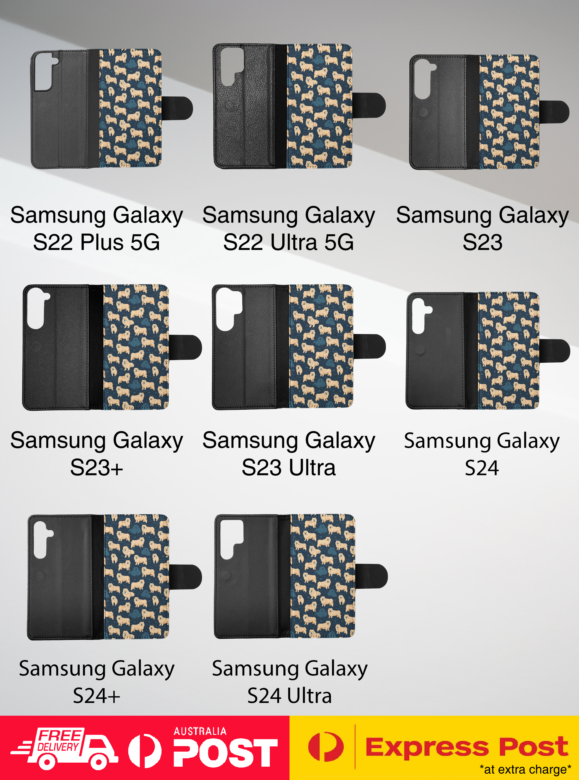 FLIP CASE FOR SAMSUNG GALAXY|CUTE CHOW CHOW PUPPY DOG CANINE PATTERN #A2 - Picture 36 of 36